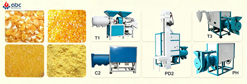 suitable maize flour milling production flow chart