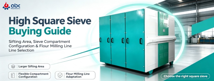 high square sieve buying guide, large sifting area square plansifter for flour milling line